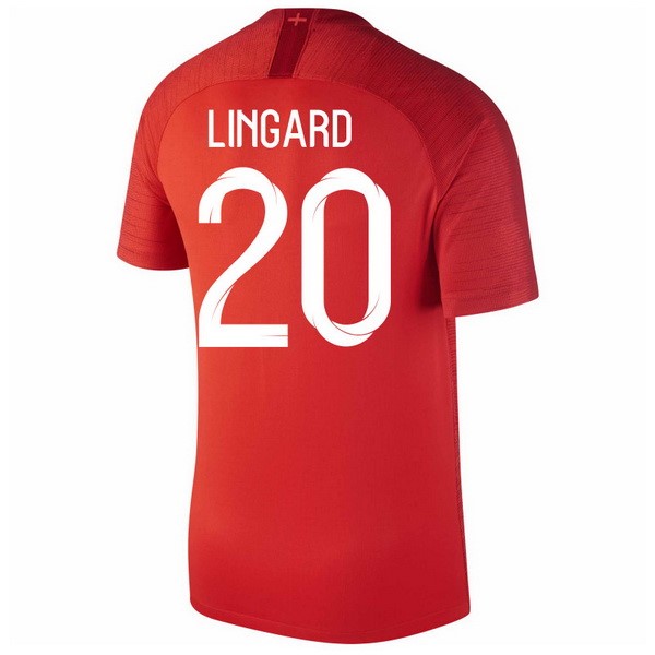 Camiseta Inglaterra 2ª Lingard 2018 Rojo